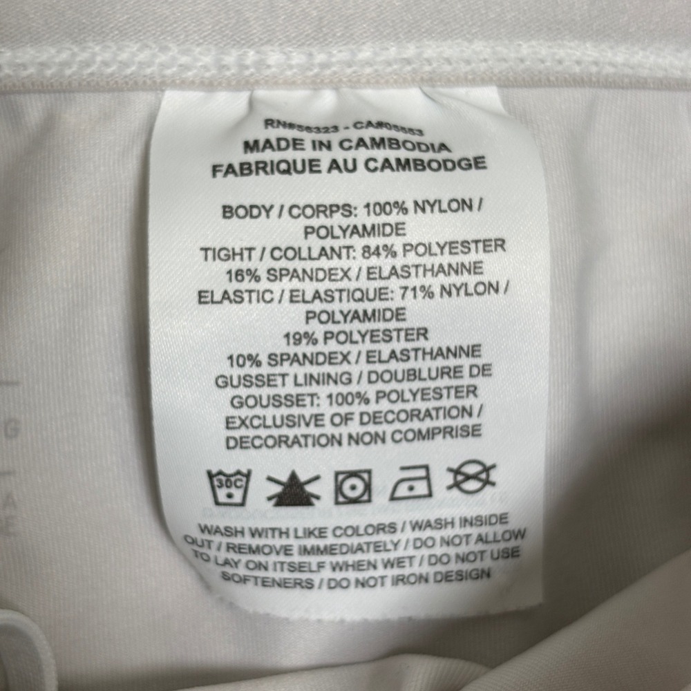 Nike Running Division Shorts Womens Large White Triple Swoosh Ripstop - Picture 3 of 6
